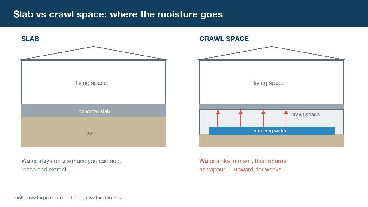 Crawl Space Flooding in Florida: What to Do First